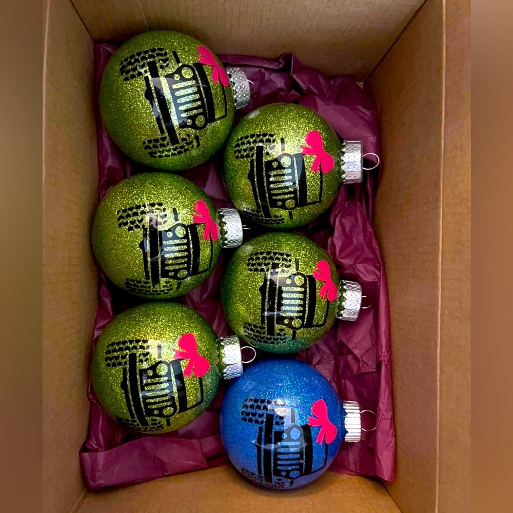 Christmas Ornaments any color with Jeeps